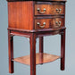 A Figured Mahogany Serpentine Chest of Drawers / Bedside Chest