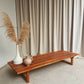 Vintage Mid Century Danish Pine Slatted Bench Seat Coffee Table Scandi Retro R477