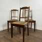 Edwardian Set of Three Mahogany Bedroom Chairs
