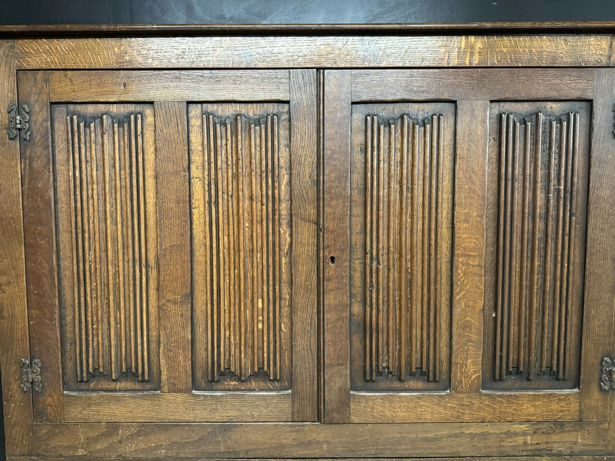 Narrow Oak Hall Cupboard