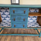 Vintage solid oak sideboard/cabinet/bar.