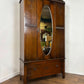 Vintage Oak Mirror Door Wardrobe