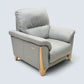 Ercol Electric Reclining Armchair From Grey Leather Enna Range FREE UK Delivery*