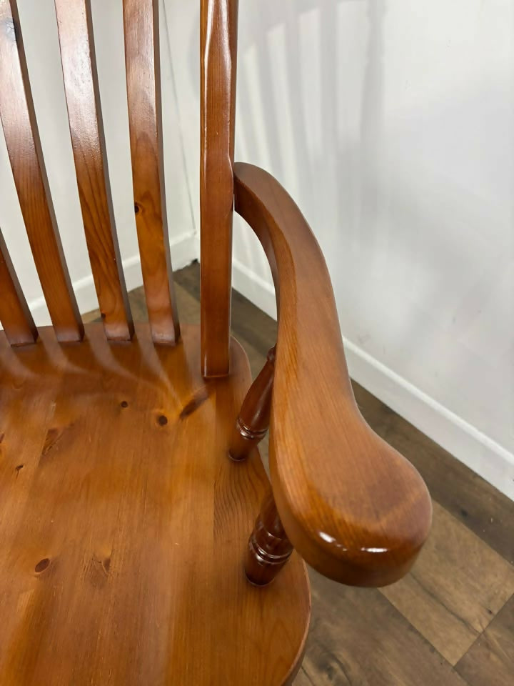 Reproduction Antique Pine Farmhouse Carver Chair