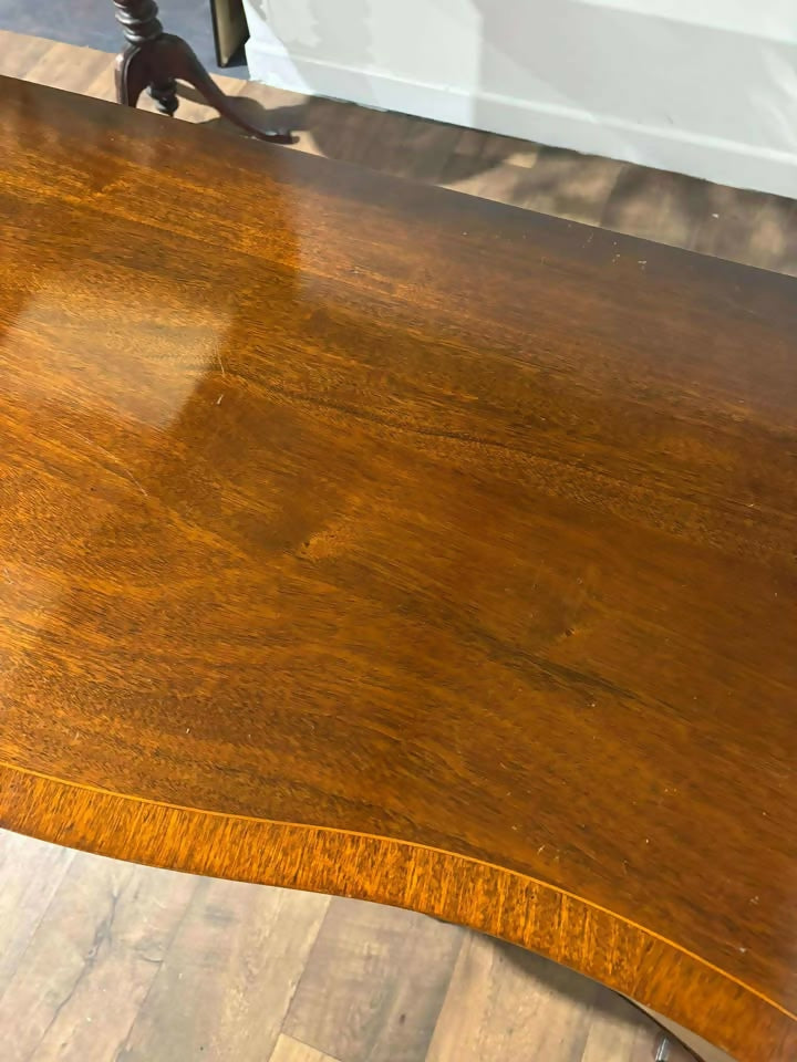 Reproduction Georgian Style Serpentine Mahogany Sideboard by G.T. Rachstraw