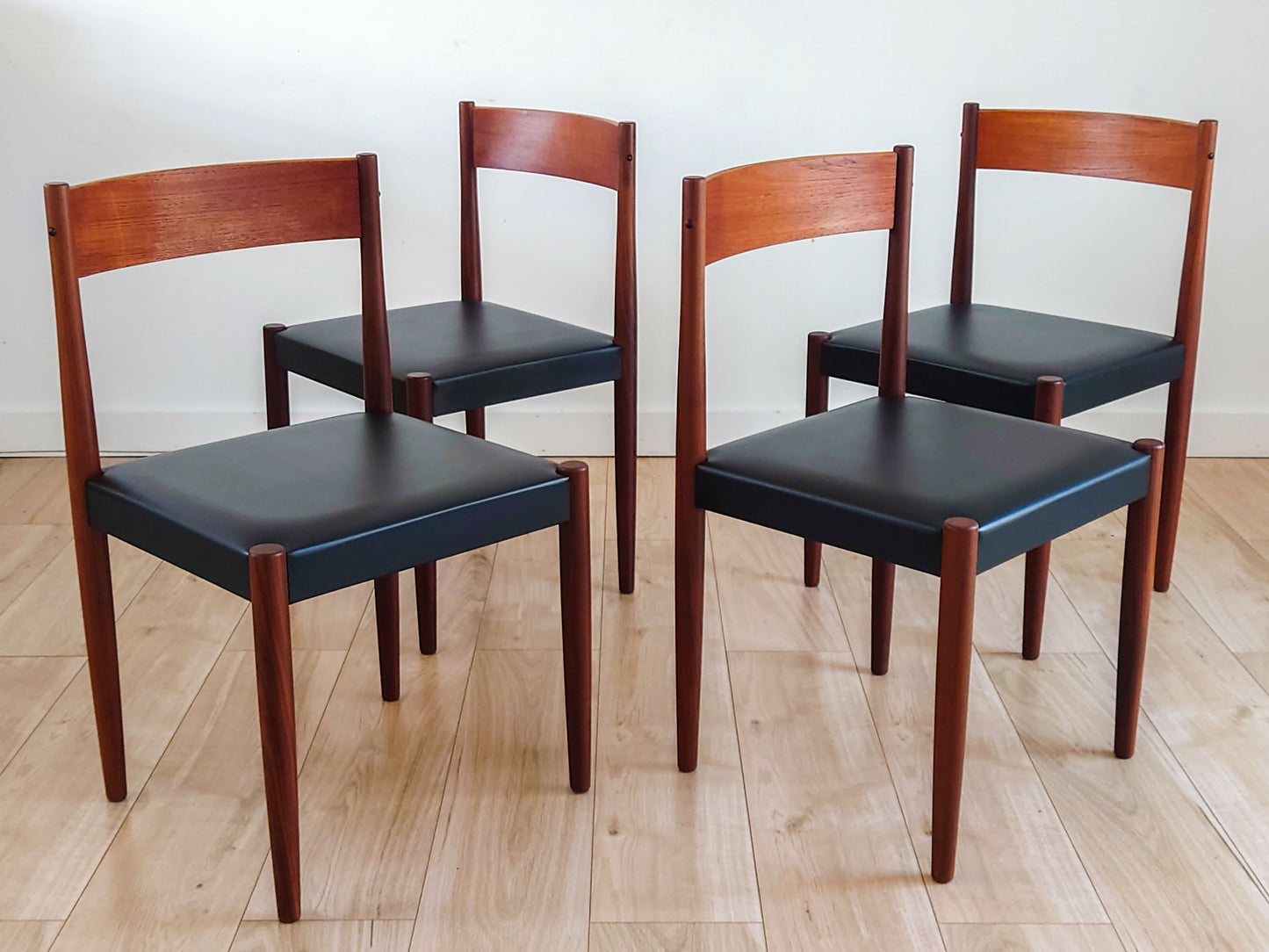 Mid Century Danish Dining Chairs By Poul M Volther For Frem Røjle