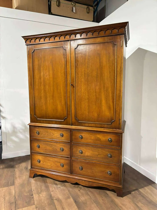 Reproduction Mahogany Wardrobe by N. H. Chapman & Co. Ltd — “Siesta” Range