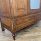 Wardrobe Antique French Oak Two Door Mirrored Carved Armoire Cabinet LOT 6097