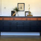 Large Black Vintage Nathan sideboard