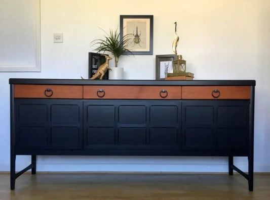 Large Black Vintage Nathan sideboard