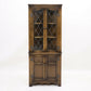 Old Charm Corner Display Cabinet with Leaded Glass Light Oak FREE UK Delivery*. SBR9512/0209D