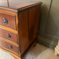 Pair Vintage Bedside Chests Antique Style 3 Drawer Vgc
