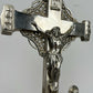 Crucifix Vintage French Style Metal Ornate Religious Figure LOT 6420