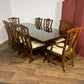 Reproduction Mahogany Twin Pedestal Dining Table Suite