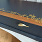 Stag minstrel navy blue gold console table dressing table desk