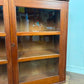 Mid-Century Glazed Teak Bookcase Cabinet