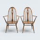 6 Ercol Swan Bow Back Dining Chairs Golden Dawn Finish FREE UK Delivery*