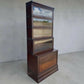Antique Globe-Wernicke Oak barrister bookcase tall vintage display cabinet