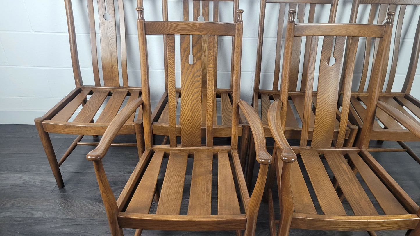Ercol Set Of 6 Stonor Chairs, 1990s