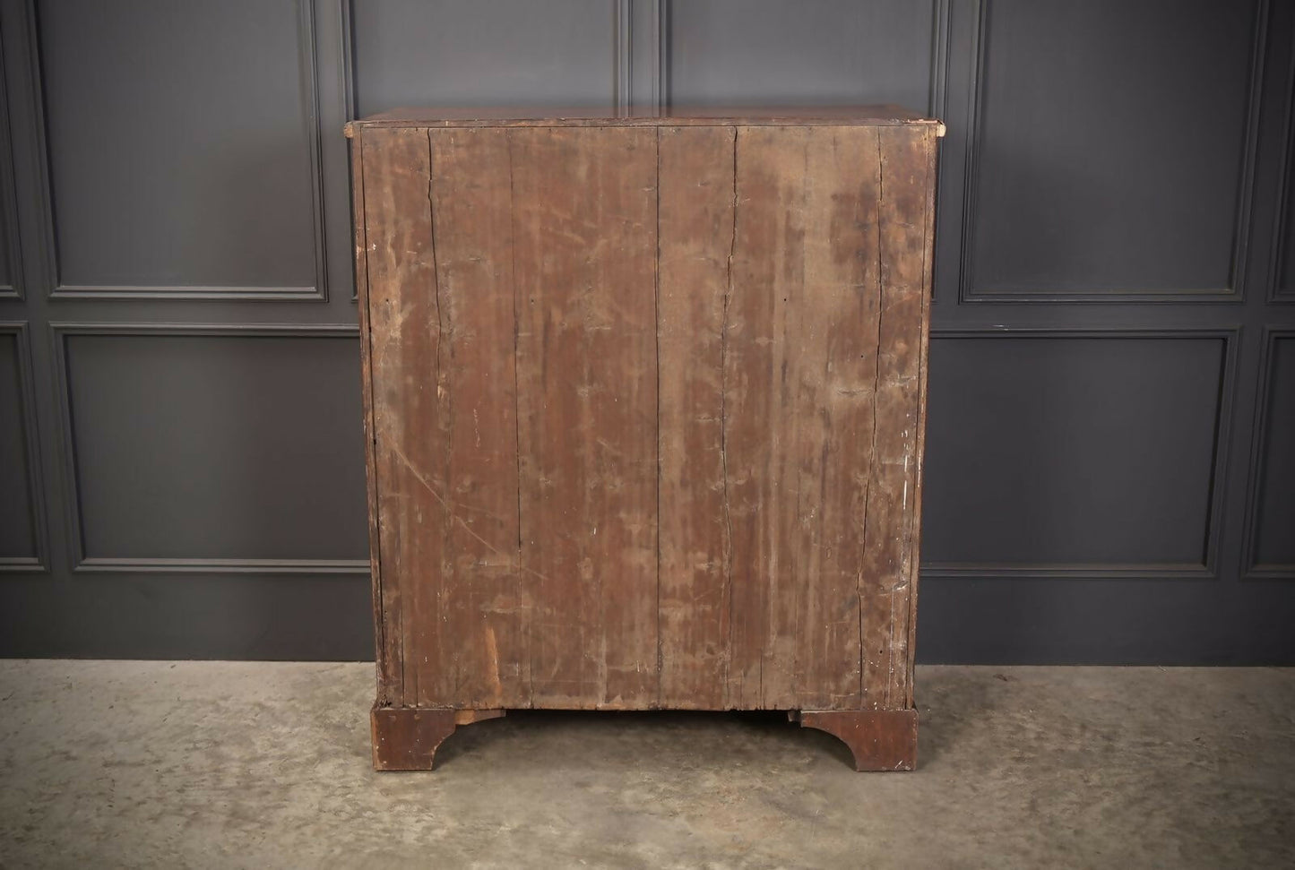 George III Walnut Art Deco Chest Of Drawers