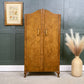 Art Deco Burr Walnut Gentlemans Wardrobe or Childs Wardrobe- SKU 211