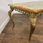 Vintage Marble Top and Brass Base Coffee Table