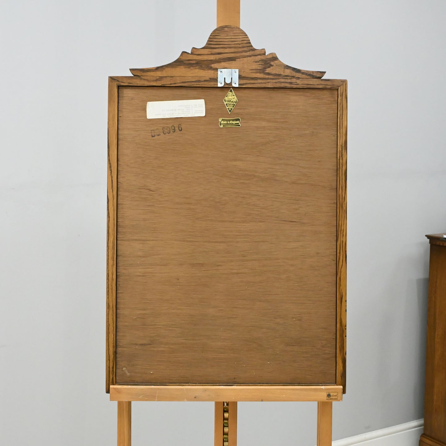 Old Charm Oak Framed Wall Mirror Heavy 80cm x 52cm Light Oak FREE Delivery. SBR9888/0912D