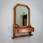 Arts and Crafts Bathroom Wall Mirror with Towel Rail and Box