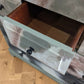Vintage Stag sage green chest of drawers decoupage tallboy