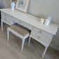 Stag Minstrel Dressing Table and Stool Professionally Refinished in Warm Neutral Cashmere