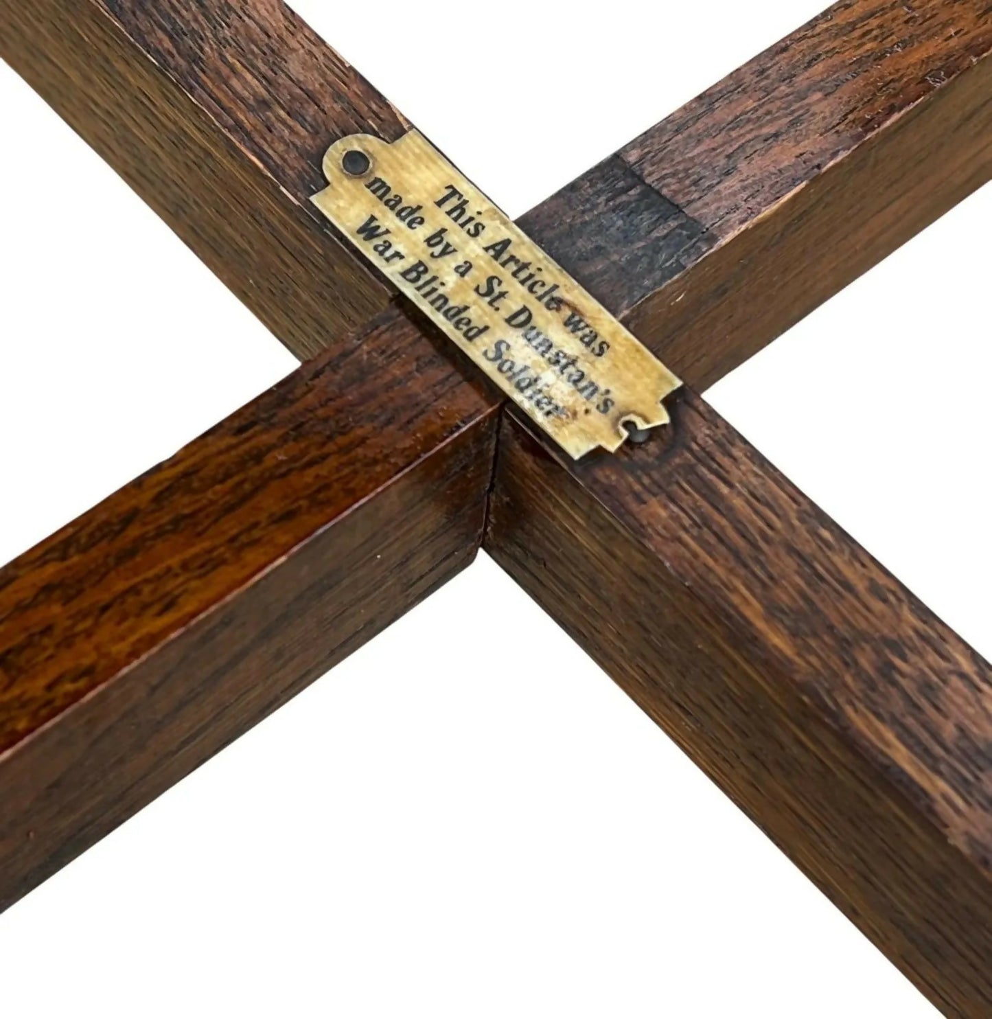 Military side table made by Dunstan’s WWI blinded soldier .