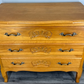 Chest of Drawers Vintage French Louis XVI Oak 3 Drawers Bedroom Cabinet LOT 3727