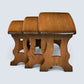 Ercol Nest Of Tables Golden Dawn Finish Vintage Ercol's Badge Elm FREE Delivery*