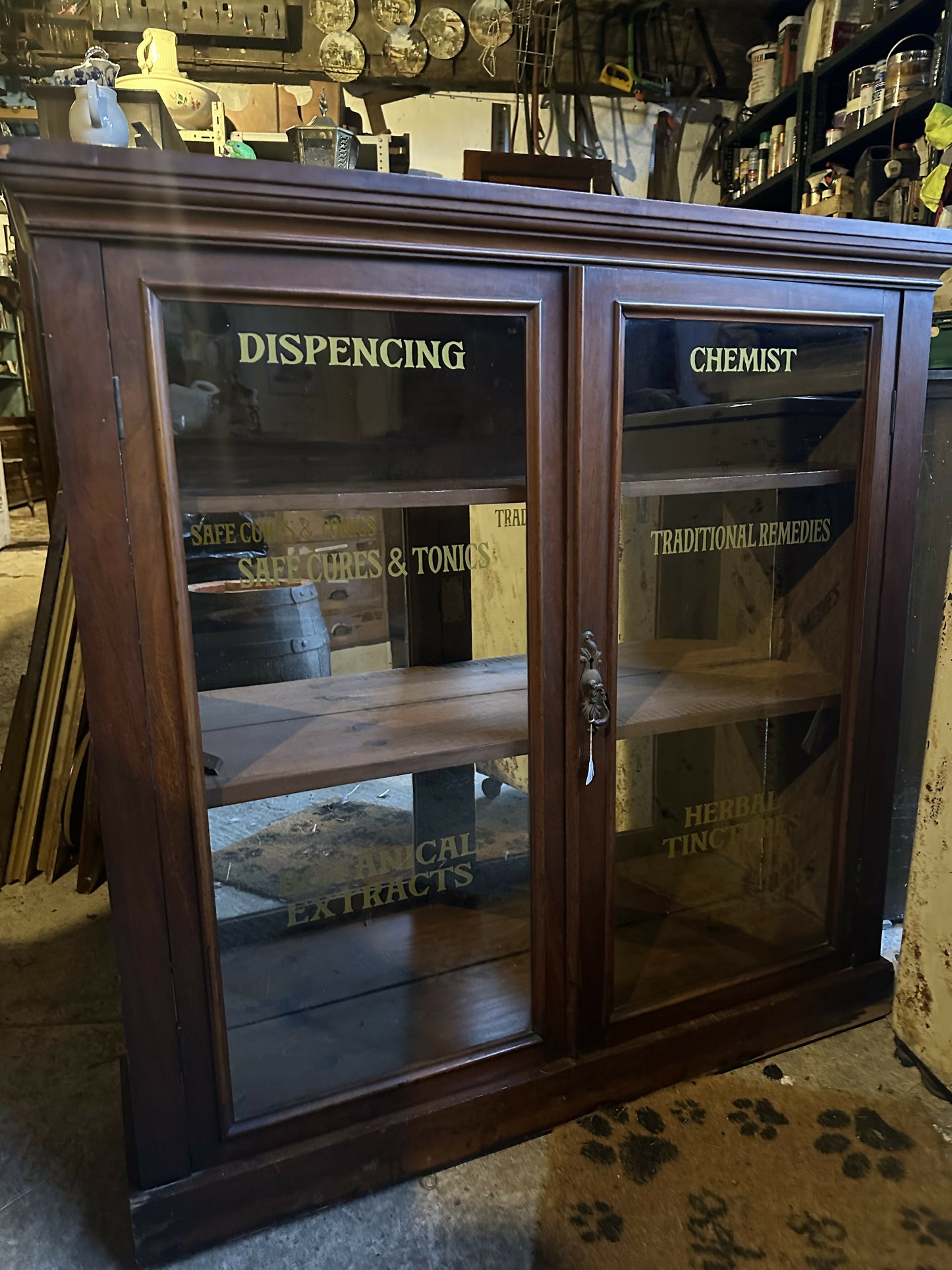 Vintage Chemist Display Cabinet