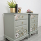 Stag minstrel green bedside tables