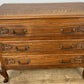 Chest of Drawers Vintage French Louis Oak 3 Drawers Carved Cabinet LOT 6253