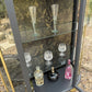 Vintage Black & Antique Gold Drinks / Display / Gin Cabinet