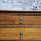 Vintage Oak Tallboy Chest of Drawers: Antique Cabinet with Detailing Four Drawer