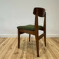 Danish Teak Dining Chairs by Korup Stolefabrik 1960s Mid Century Modern Set of 4 Chairs
