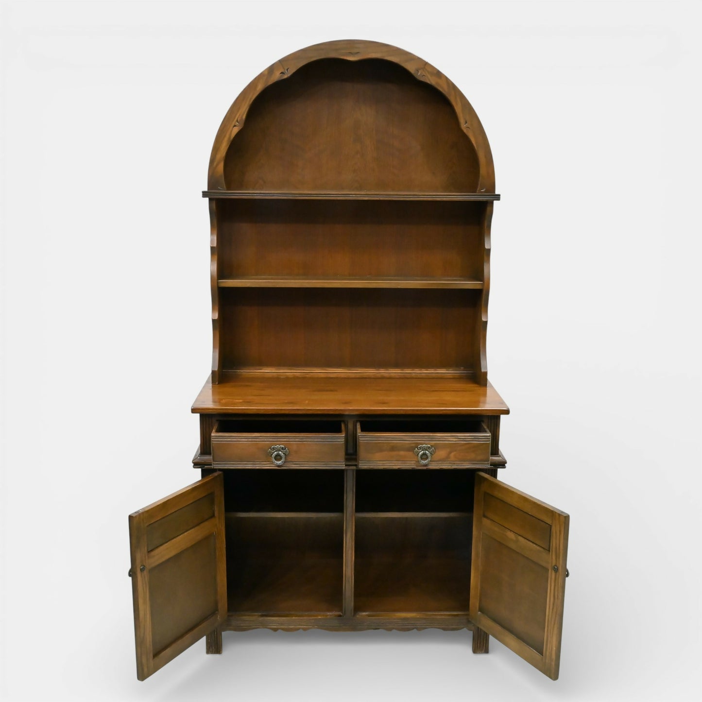 Old Charm Oak Dutch Dresser 2 Drawer 2 Door Dome Top 2 Piece FREE UK Delivery*. SBR11077/2210E