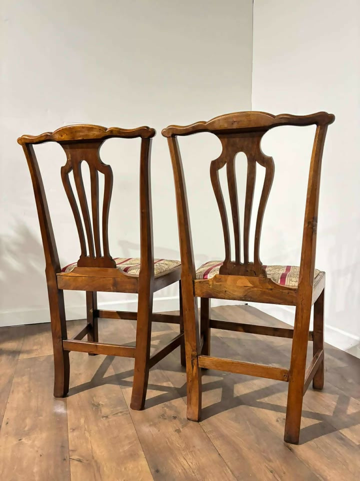 Pair of Georgian Mahogany Side Chairs