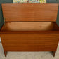 Mid Century Blanket Box - Toy Box - Teak Veneer By Meredew