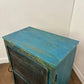 Rustic Indian Reclaimed Wood Blue Distressed Cabinet