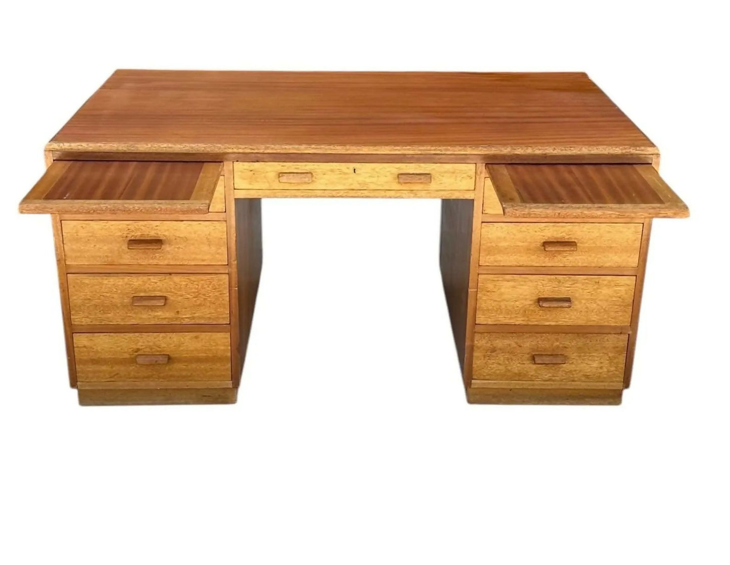 Mid century Teak vintage pedestal desk Oxford University