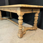 French Oak Farmehouse Dining Table with 2 Drawers