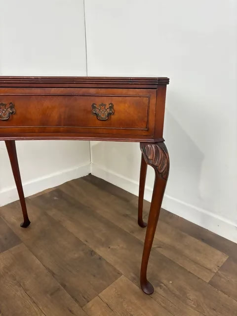 Reproduction Mahogany Side Table With Drawer
