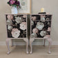 French Style Dressing Table with Matching Bedsides Dusky Pink and Floral
