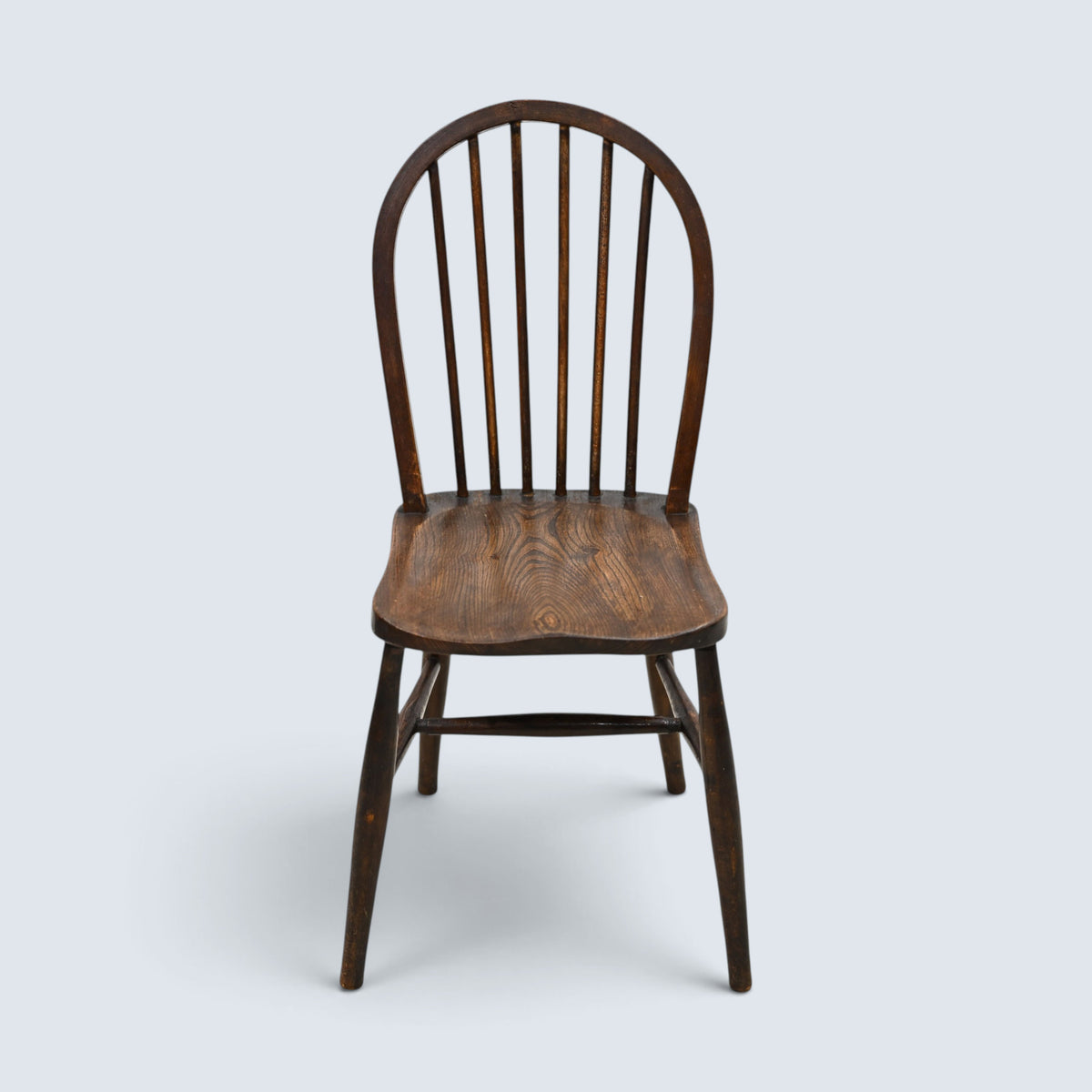 3 Antique Old Pub Style Kitchen Chairs Windsor Bow Back Elm Seats FREE Delivery*