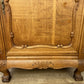 Cabinet Vintage French Style Oak Sideboard with Carved Cupboard LOT 6248