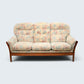 Ercol Style 3str Sofa Settee Removable Covers VGC Vintage FREE UK Delivery*